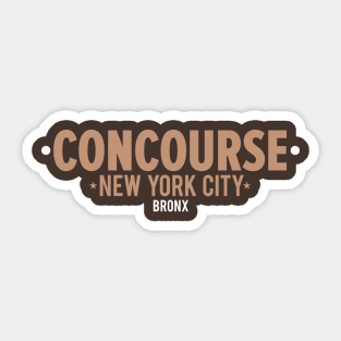 Concourse Bronx Emblem - NY Apparel Sticker